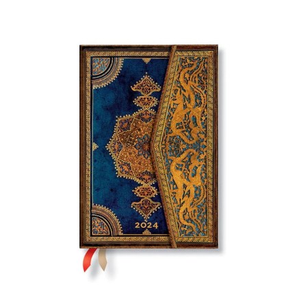 Safavid Indigo (Safavid Binding Art) Mini 12-month Dayplanner 2024