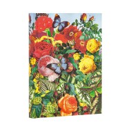 Butterfly Garden Midi Lined Softcover Flexi Journal (240 pages)