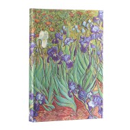 Van Gogh’s Irises Midi Hardback Address Book (Elastic Band Closure)