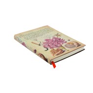 Pink Carnation (Mira Botanica) Midi Unlined Softcover Flexi Journal (Elastic Band Closure)