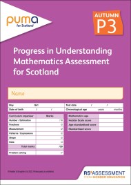 PUMA for Scotland P3, Autumn PK10 (Progress in Understanding Mathematics Assessment)
