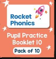 Reading Planet Rocket Phonics – Pupil Practice Booklet 10 – Pack of 10