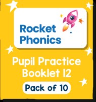 Reading Planet Rocket Phonics – Pupil Practice Booklet 12 – Pack of 10