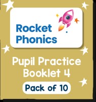 Reading Planet Rocket Phonics – Pupil Practice Booklet 4 – Pack of 10