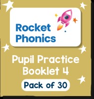 Reading Planet Rocket Phonics – Pupil Practice Booklet 4 – Pack of 30