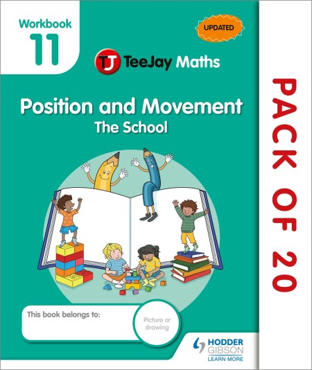 TeeJay Maths CfE Early Level Workbook 11 (Pack of 20): Position and Movement: The School