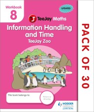 TeeJay Maths CfE Early Level Workbook 8 (Pack of 30): Information Handling and Time: TeeJay Zoo