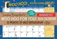 Sandra Boynton’s Woo Hoo for You! 2026 Magnetic Calendar