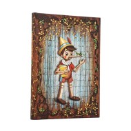 Carlo Collodi, Pinocchio (Fairy Tale Collection) Midi Unlined Hardcover Journal (Elastic Band Closure)