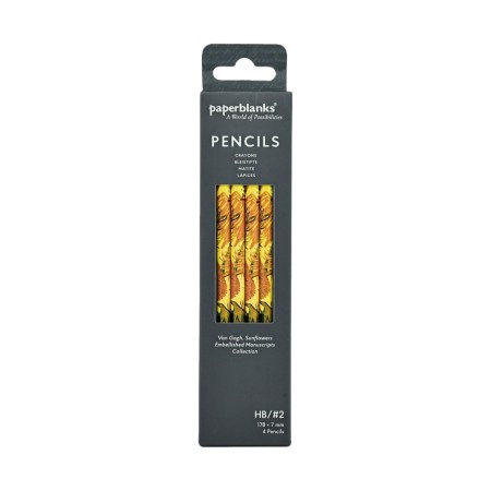 Van Gogh Sunflowers (Embellished Manuscripts Collection) Pencil (4 Pack)