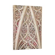 Vault of the Milan Cathedral (Burgundy) (Duomo di Milano) Midi Lined Softcover Journal (Elastic Band)