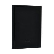 2027 Black Edition Bold Midi 12-Month Softcover Dayplanner (Elastic Band Closure) Horizontal