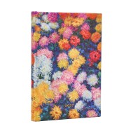 2027 Monet’s Chrysanthemums Maxi 12-Month Hardcover Dayplanner (Elastic Band Closure) Vertical