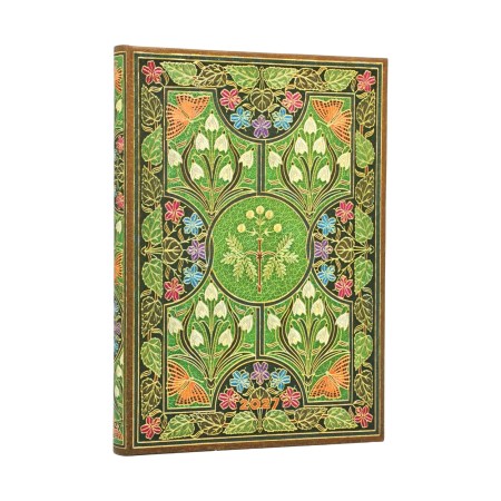 2027 Poetry in Bloom Midi 12-Month Hardcover Dayplanner (Elastic Band Closure) Vertical