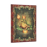 2027 The Brothers Grimm, Frog Prince (Fairy Tale Collection) Midi 12-Month Hardcover Dayplanner (Elastic Band Closure) Vertical