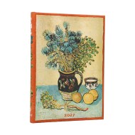 2027 Van Gogh’s Still Life Midi 12-Month Hardcover Dayplanner (Elastic Band Closure) Vertical