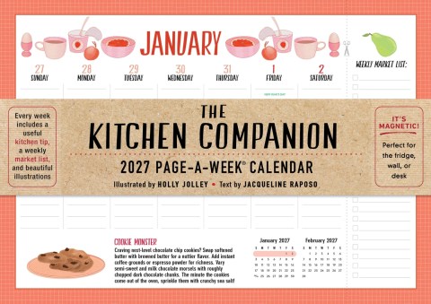 The Kitchen Companion Page-A-Week Calendar 2027
