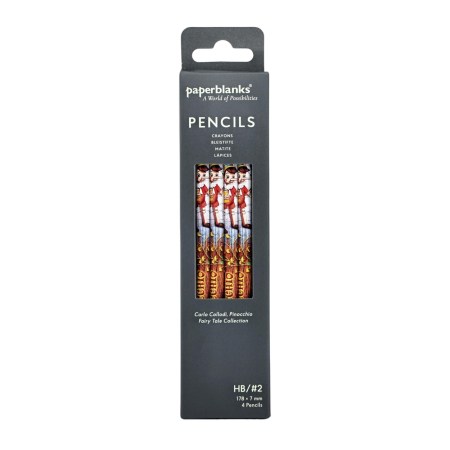 Carlo Collodi, Pinocchio (Fairy Tale Collection) 4 Pack Pencils